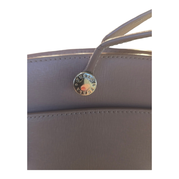 Nwot Furla Agata Saffiano Leather Italian Designer Purse dusty rose - Picture 2 of 12